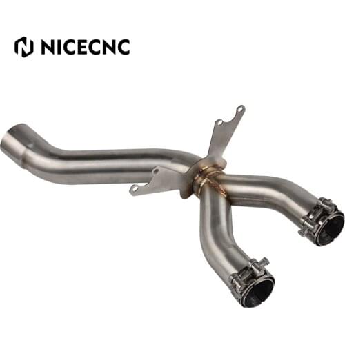 NICNCNC Exhaust Decat Downpipe Stainless Steel For BMW S1000RR 2012 2013 2014 Motorcycle Accessories