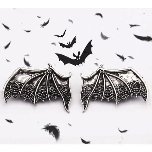 Ancient Black Earl Vampire Demon Wings Punk Bat Hairpin Hair Clip for Women Hair Accessories for Women Indian Jewelry