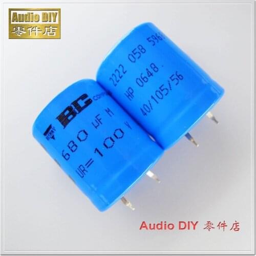 1PCS/10PCS BC standard 058 series 680uF 100V 100v680uf electrolytic capacitor