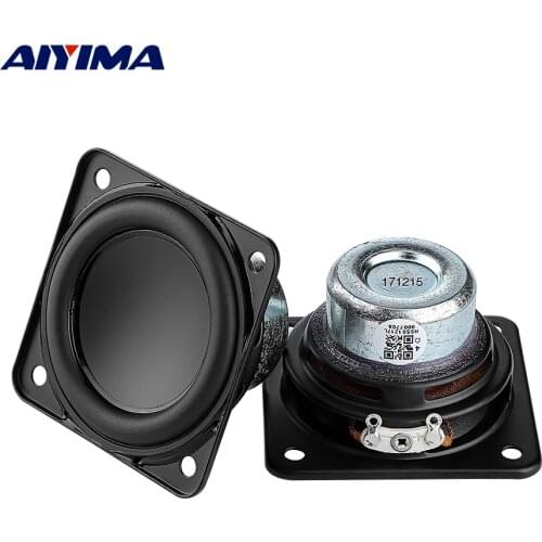 AIYIMA 2Pcs 2 Inch Portable Full Range Speaker 52MM 4 Ohm 20W Hifi Stereo Loudspeaker DIY Bluetooth Speaker Home Amplifiers