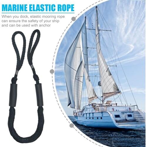 4FT Adjustable Mooring Anchor Rope Bungee Dock Line Marine Elastic Boat Dock for Sightseeing Easily Enjoying Supplies