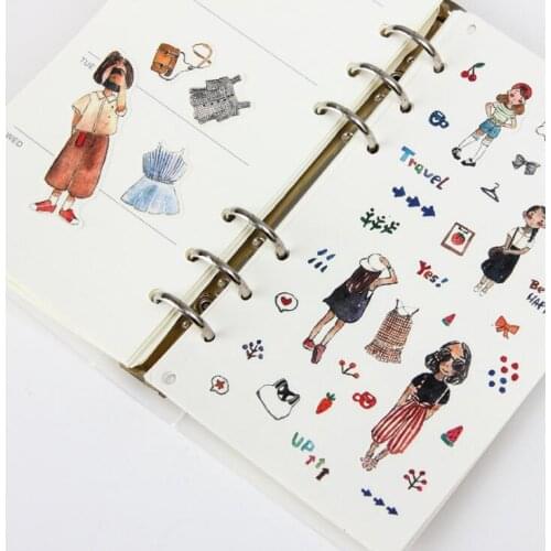 4 pcs/pack Miss Anns Life Diary Stickers Diary Sticker Scrapbook Decoration PVC Stationery Stickers