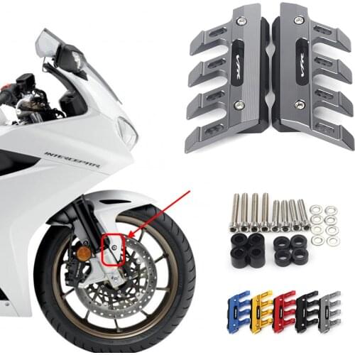 For Honda VFR800F VFR800X VFR 800F 800X Motorcycle CNC Accessories Mudguard Side Protection Front Fender Anti-Fall Slider