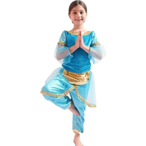 Aladdin Magic Lantern 1000 Nights Children Princess Jasmine Cosplay Costume