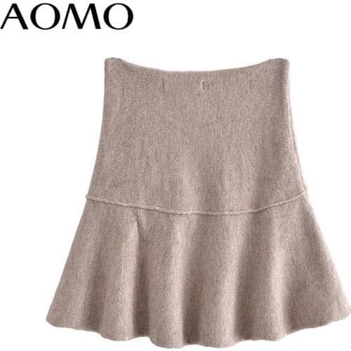 Женские трикотажные юбки AOMO China At AliExpress