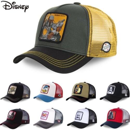 New Brand Anime Star Wars Mickey Snapback Cotton Baseball Cap Men Women Hip Hop Dad Mesh Trucker Hat Dropshipping