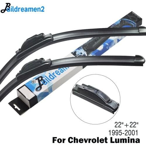 Buildreamen2 2 X Car Wiper Blade Rubber Windscreen Wiper For Chevrolet Lumina Fit J Hook Arms 1995 1996 1997 1998 1999 2000 2001