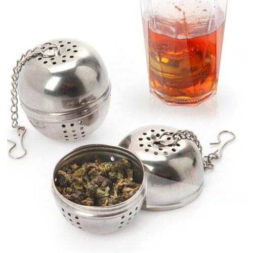 Stainless Steel Tea Infuser Ball Tea Leaf Spice Strainer Mesh Filter Organizer Kitchen Accessories teapot Holder Diffuser