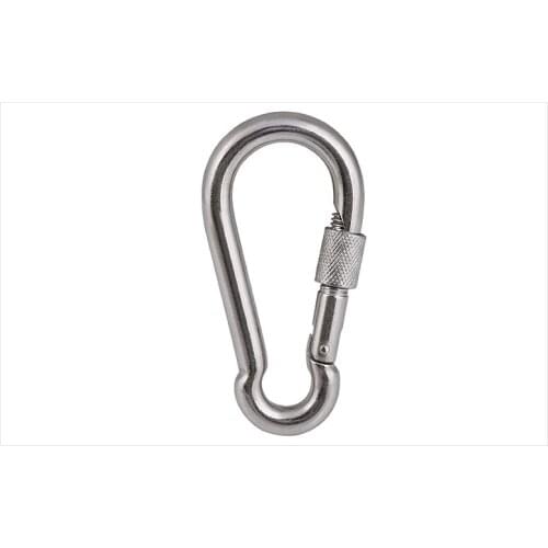 Rock Climbing Safety Buckle Quick Hanging Mountaineering Buckle Quick/Slow Falling Safety Spring Buckle Stainless Steel 2PCS