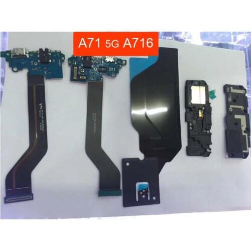 For Samsung Galaxy A71 5G A716 charging port Plug Dock Connector Wireless Charger Chip NFC Antenna Loudspeaker Buzzer Ringer