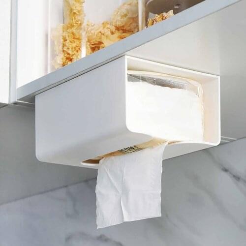 OTHERHOUSE ABS Tissue Box Hanging Napkin Holder Creative Tissue Case Paper Holder Kitchen Paper Storage Rack Shelf Box Container