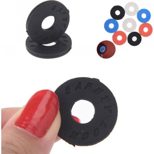 2019 Hot 2Pcs Guitar Electric Guitar Bass Ukulele Accessories Strap Block Rubber Safety Lock Washer Acoustic