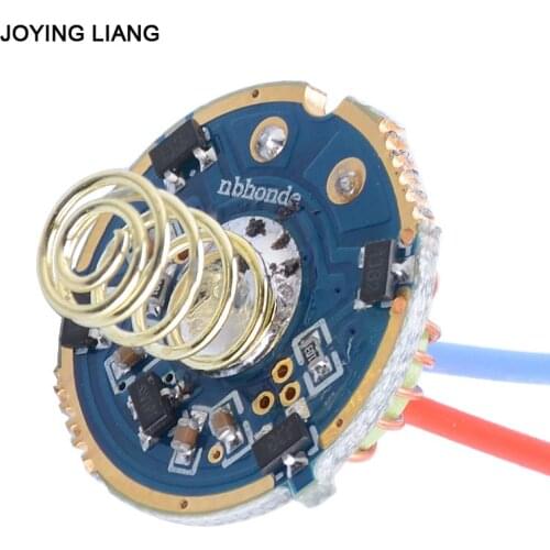 JYL-9802 T6U2 Magnetic Control Drive Plate Board Flashlight Repair Accessories 5 Modes 2x18650 7.4V Switch Circuit Board 22mm