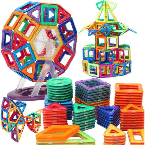 Mini 184Pcs Magnetic Designer Constructor Toy For Boys Girls Magnetic Building Blocks Magnet Educational Toys For Children