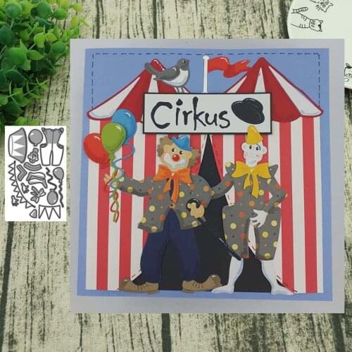 Little face clown metal cutting dies Stencil Scrapbooking Photo Album Card Paper Embossing Craft DIY