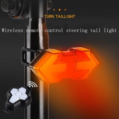 USB Rechargeable Turning Signal Cycling Taillight Bicycle Light Remote Control Bicycle Accessories Replacement Parts