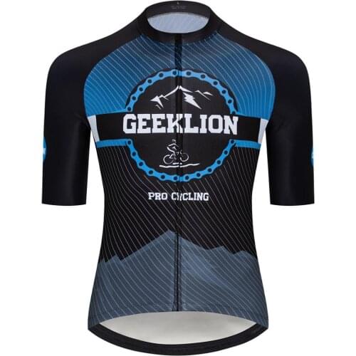 PRO Slim Fit Outdoor Cycling Clothing Geeklion Summer Short Sleeves Bicycle Maillot Ciclismo Racing Wear