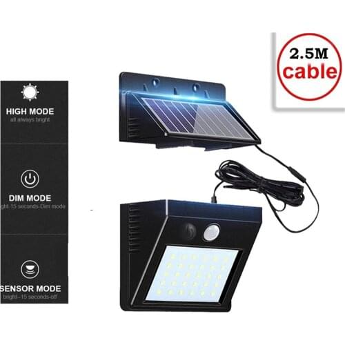 30 LED Solar lamp Sensor solar Powered Panel LED Street Light Outdoor Garden Path Spot Wall Emergency Lamp luminaria indoor home