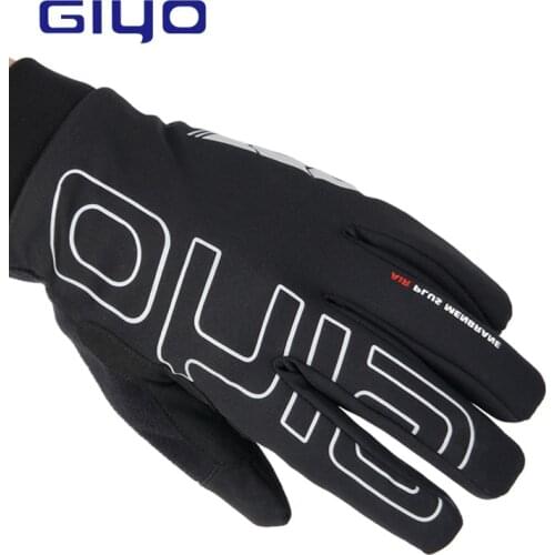 GIYO S-04 Winter Full Finger Cycling Glove Waterproof Windproof Nylon Gloves for Mens MTB Bike Road Bicycle Racing