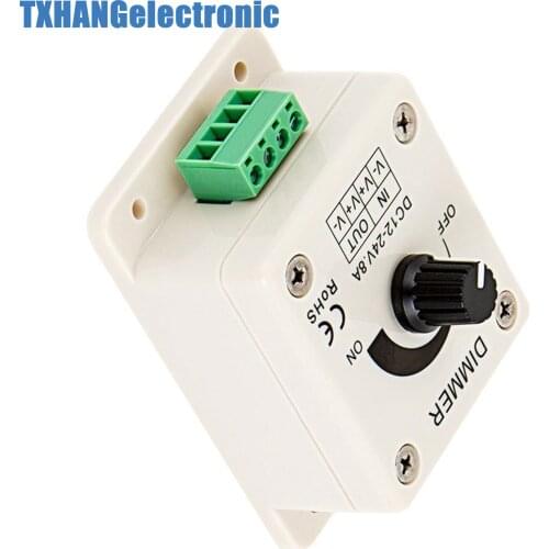 12V 8A PIR Sensor LED Strip Light Switch Dimmer Brightness Adjustable Controller diy electronics