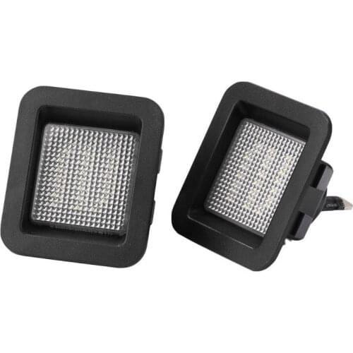 2pcs LED License Plate Lights 6000K White Light Tag Lamps Direct Lnstallation High Luminescent Purity for Ford F150 2015-2019