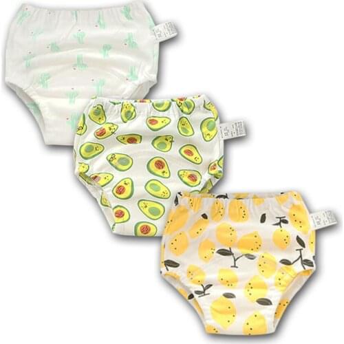3pcs Reusable Potty Training Pants Baby Kids Boys Girls 6 Layers Washable Underwear Waterproof Diaper Nappies