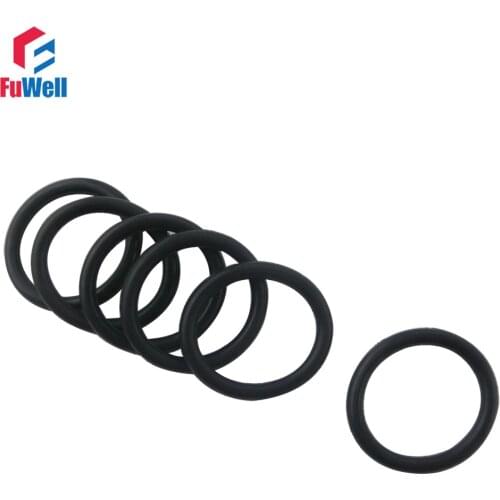 50pcs Black Nitrile Rubber NBR O Rings Washers Grommets 4mm Thickness 37/38/39/40/41/42/43/44/45/46mm Outside Dia. O-rings Seals
