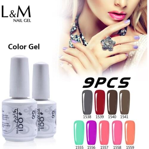 9 Pcs/Set I DO Nails Gel Brands Product China Supplier High Quality Hot Sale Popular Bright Color 237 Colours For Choose