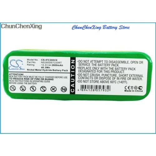 Cameron Sino 2800mAh Battery for AGAiT e-clean EC01, For Aircraftvacuums Pilot Lux, Pilot Zen, For