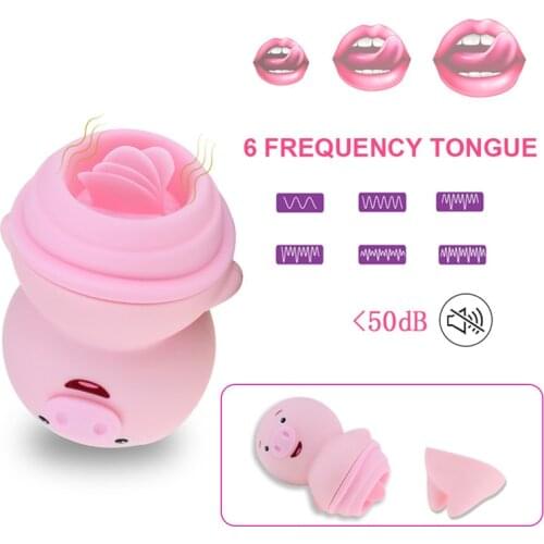 Tongue Licking Clitoris Anal Vibrators waterproof Pig Massage Female Sex Toys Adults Erotic Machine for woman vagina vibrator