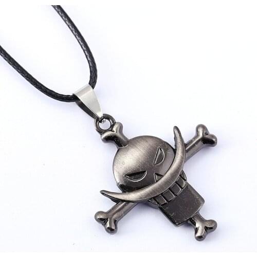 10/pcs/lot ONE PIECE Necklace White beard Edward Newgate Anime Pendant Necklace Friendship Men Women Jewelry Choker Accessories