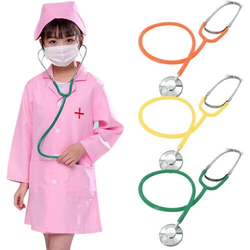 Kids Simulation Stethoscope Toy Working Stethoscope for Children Toddlers Educational Equipment Role Play Nurse Cosplay Supplies