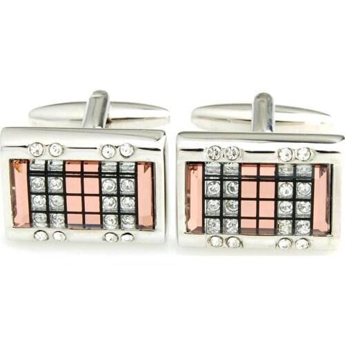 YH-1348 Elegant Black,Blue,Brown Optical Glass Jewelry Cufflinks,Luxury Cufflinks for Men