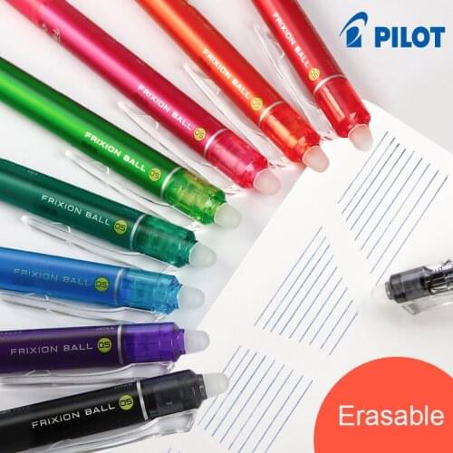 1pc Pilot FriXion LFBK-23EF Erasable Gel Pen 0.5mm 10 colors available Student Office Writing and Painting Supplies