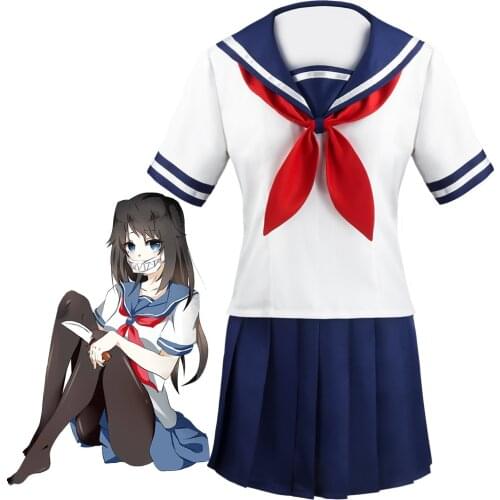 Yandere Simulator Ayano Aishi Cosplay Costumes Osana Najimi School Uniform Amai Odayaka Jk Uniform Osoro Shidesu Costumes Women