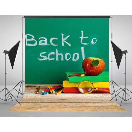 Mehofoto Photography Backdrops Back to School Pens Background Books and Blackboard Photo Shoot Studio G-652