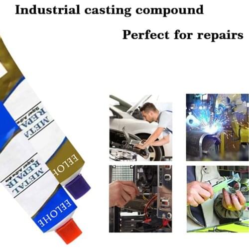 New Industrial Heat Resistance Cold Weld Metal Repair Paste AB Adhesive Gel For Metals Multiple Surfaces