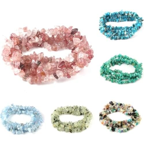 Wholesale Strand Gravel Irregular Beaded 5-8mm Natural Stone Loose Beads for Jewelry Making Crystal Onyx Bracelet DIY Necklace