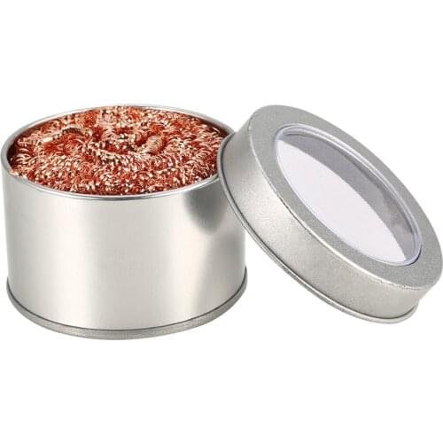 Desoldering Soldering Iron Mesh Filter Cleaning Nozzle Tip Copper Wire Ball Clean Ball Cleaning Ball Metal Dross Box Clean Ball