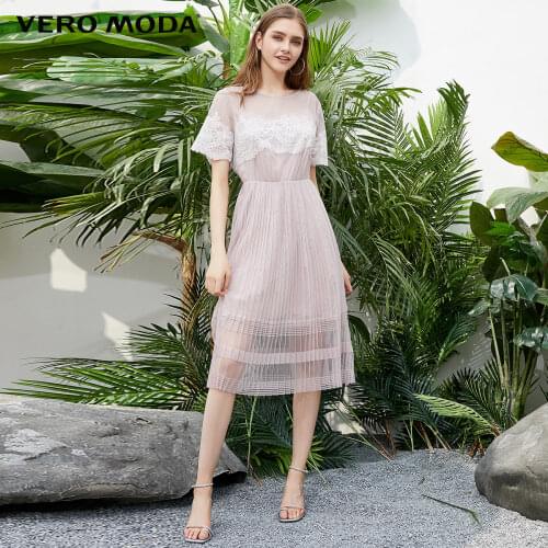 Vero Moda Womens Laced Pleat Mid-length A-lined Dress | 31927B565