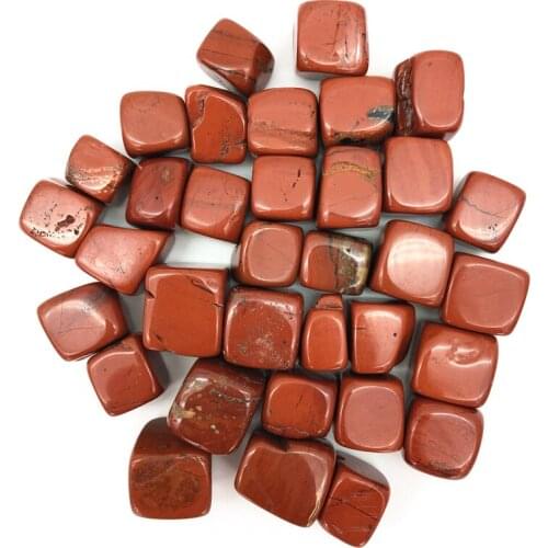 Drop Shipping 100g Cube Natural Red Jasper Crystal Tumbled Stone Gemstone Mineral Chip Gemstones Natural