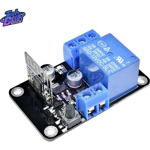DC 12V ESP8285 WiFi Relay Wireless Relay Timer Delay Smart Switch Cycle Relay Module for Android iOS Remote Control Smart Home