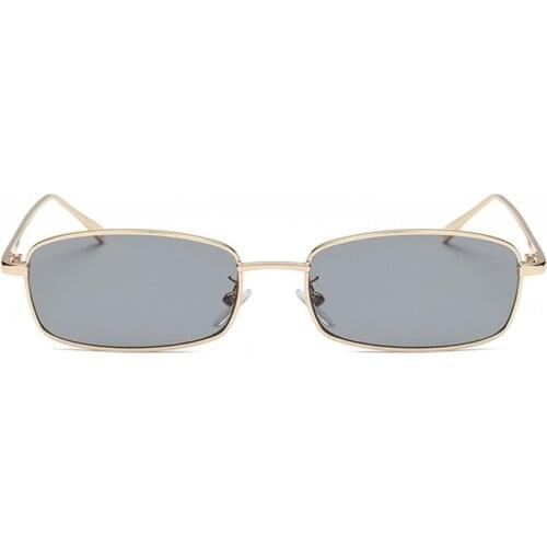 RILIXES Small Square Sunglasses for Women Men Retro Red Sun Glasses Transparent Clear Lens Glasses Metal Frame Shades Eyewear