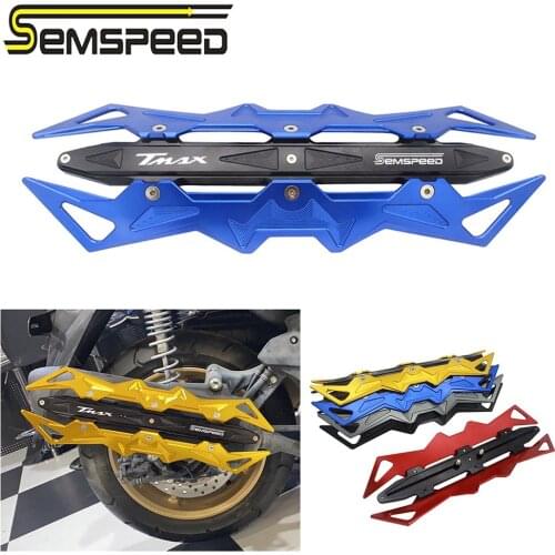 SEMSPEED CNC Motorcycle Heat Shield Exhaust Pipe Muffler Cover Protector For Yamaha TMAX530 DX SX 2017-2019 2020 TMAX560 2020