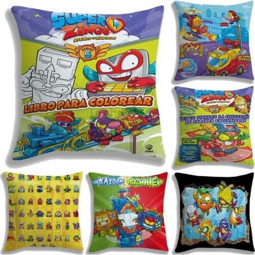Comfortable SuperZings Pillow Case Cartoon PillowCover Pillow Throw Super Things Decorative Pillowcase For Bed Safo CushionCover