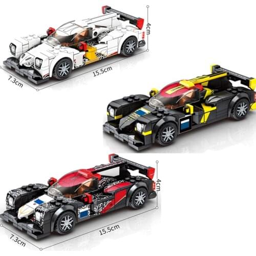 High-tech Building Blocks Speed Champions Super Racing Car Classic Model Pull Back MOC Supercar Vehicle Kit Bricks Kids Toys