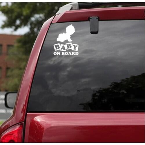 15x15cm baby on board car sticker funny car stickers styling removable decal N435