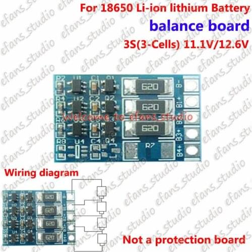 DC11.1V 12.6V 3S 3-Cells li-ion balncing full charge 18650 lithium battery balance Module