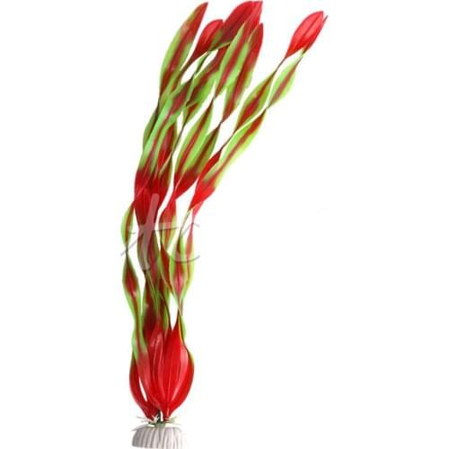 3Pcs 35CM Artificial Underwater Plants Aquarium Fish Tank Decoration Green Purple Water Grass Viewing Decorations