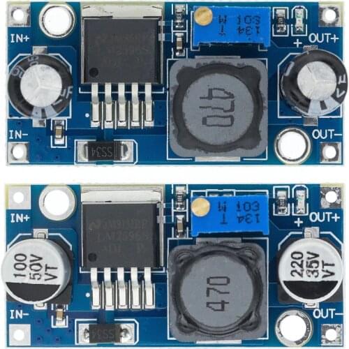 50pcs LM2596 LM2596S ADJ Power supply module DC-DC Step-down module 5V/12V/24V adjustable Voltage regulator 3A tiepian